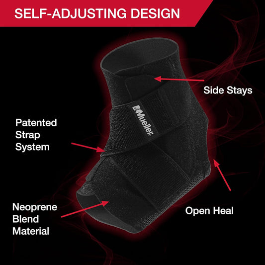 Ankle Support Brace ā Breathable Drytex Compression Sleeve | Sprain & Ankle Pain Support | Universal Size | Black