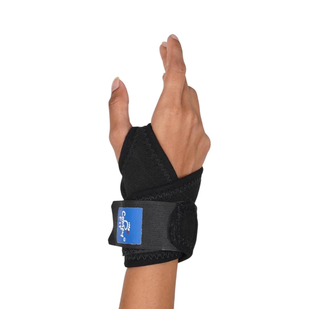 Thumb Support Brace (Black, Universal Size) – Premium Neoprene Drytex Mix | Pain Relief for Arthritis, Sprain, Strain & Thumb Injuries | Compression Wrist Support