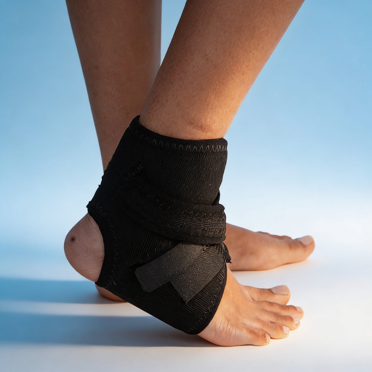 Ankle Support Brace – Breathable Drytex Compression Sleeve | Sprain & Ankle Pain Support | Universal Size | Black