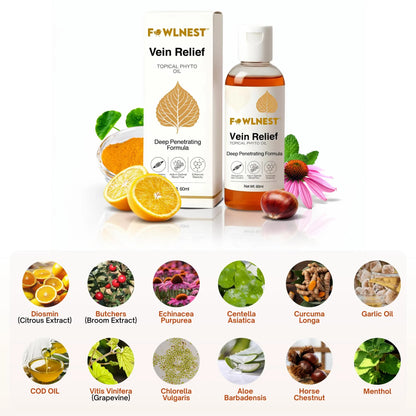 Neurapan Flex Cryotherapy Phyto Oil – Cooling Ayurvedic Herbal Massage Oil for Legs & Feet (60ml)