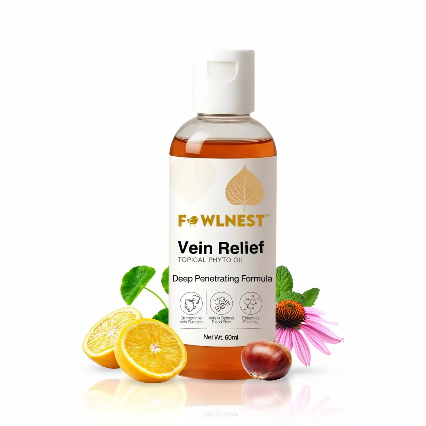 Neurapan Flex Cryotherapy Phyto Oil – Cooling Ayurvedic Herbal Massage Oil for Legs & Feet (60ml)